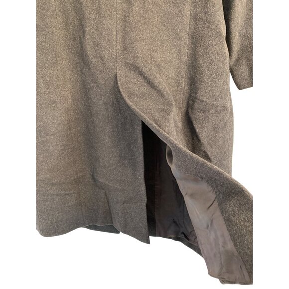 Vintage Italy Long Gray Coat Wool Womens Size 4 8935 - Picture 11 of 12